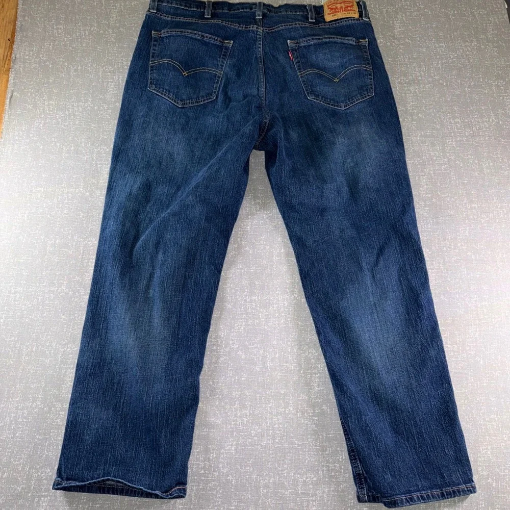 Levi's 541 Athletic Taper Mens Jeans 42x30 Blue Stretch Americano Denim Classic